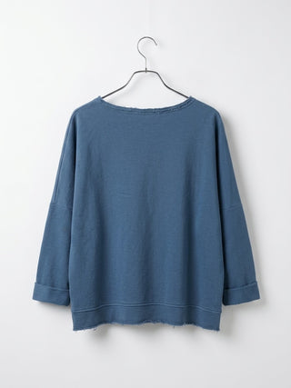 Relaxed-Fit Sweatshirt- Dusty Blue