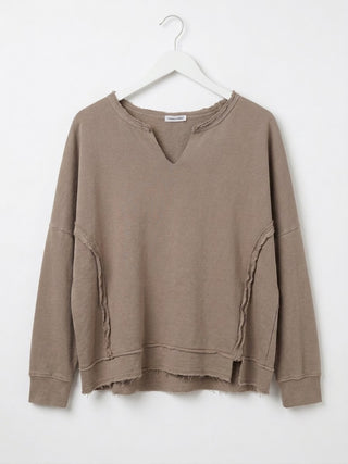 Relaxed-Fit Sweatshirt-Mushroom