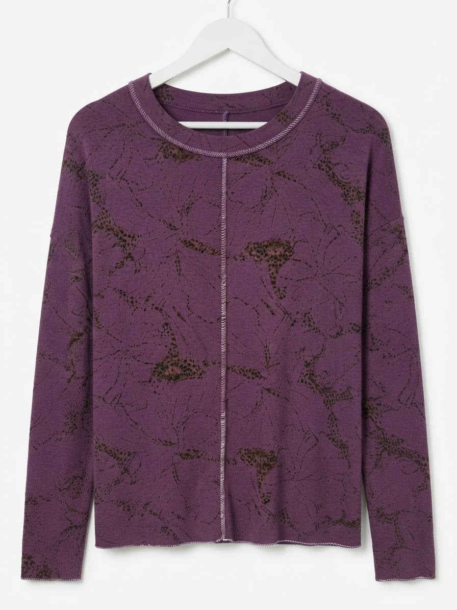Berenice Printed Knit Pullover