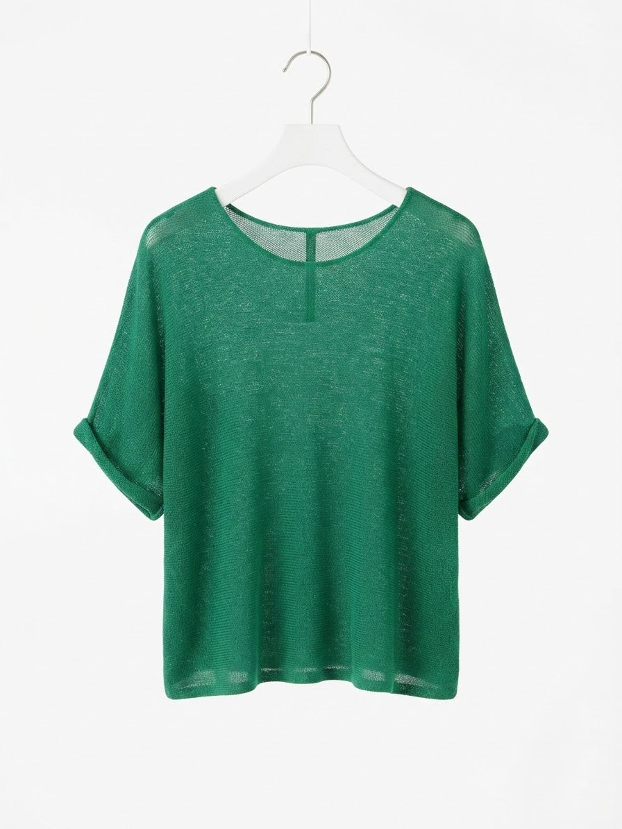 Verde Di Parma Italian Knit Sweater- Emerald Green