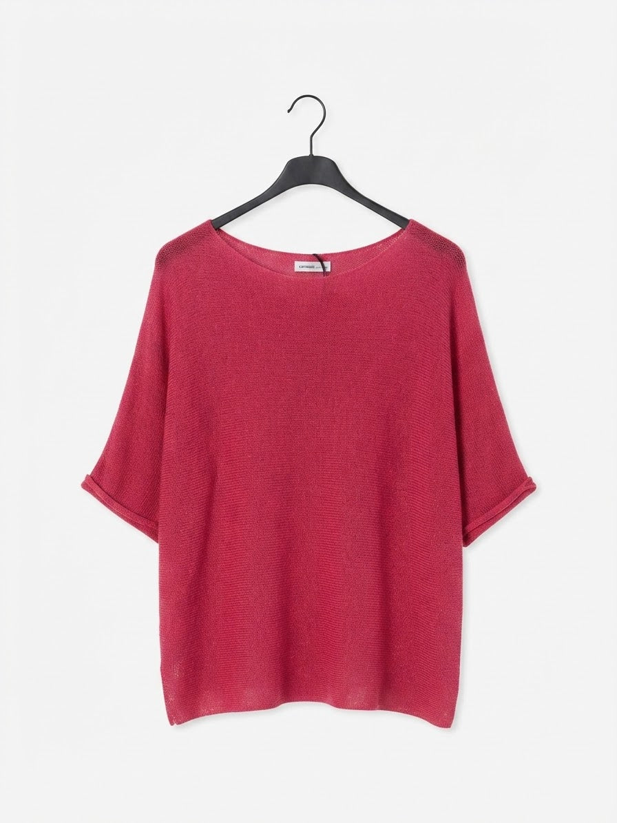 Verde Di Parma Italian Knit Sweater- Coralline