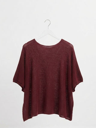 Verde Di Parma Italian Knit Sweater-Burgundy