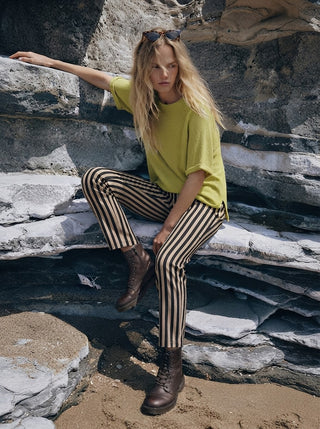 Verde Di Parma Italian Knit Sweater-Chartreuse