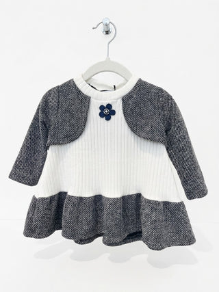 Little Parisian Tweed & Rib Dress