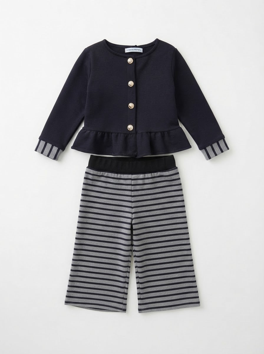 Little Milan Stride Set- Navy