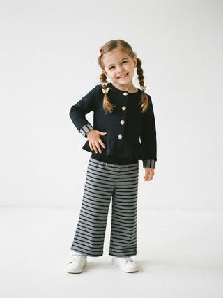 Little Milan Stride Set- Navy