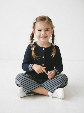 Little Milan Stride Set- Navy
