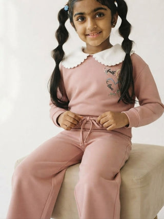 Faith, Hope & Love Embroidered Sweatshirt & Pant Set