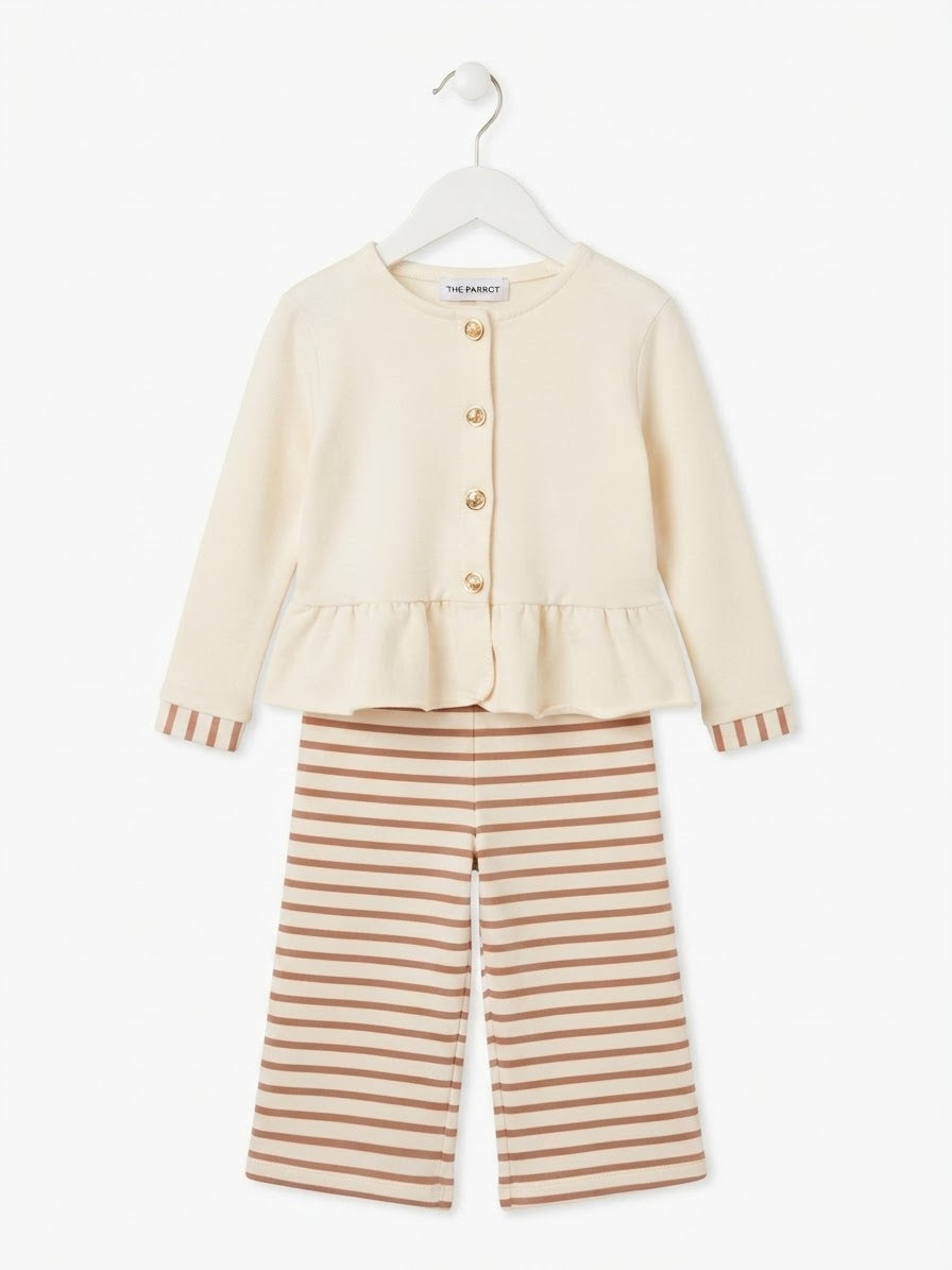 Little Milan Stride Set-White