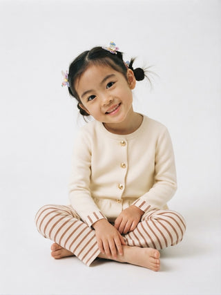 Little Milan Stride Set-White