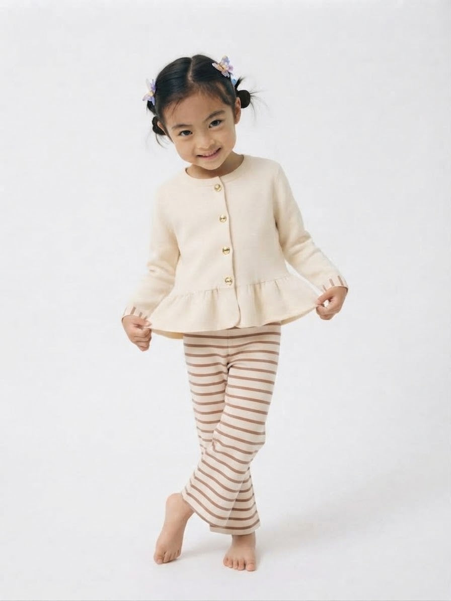 Little Milan Stride Set-White