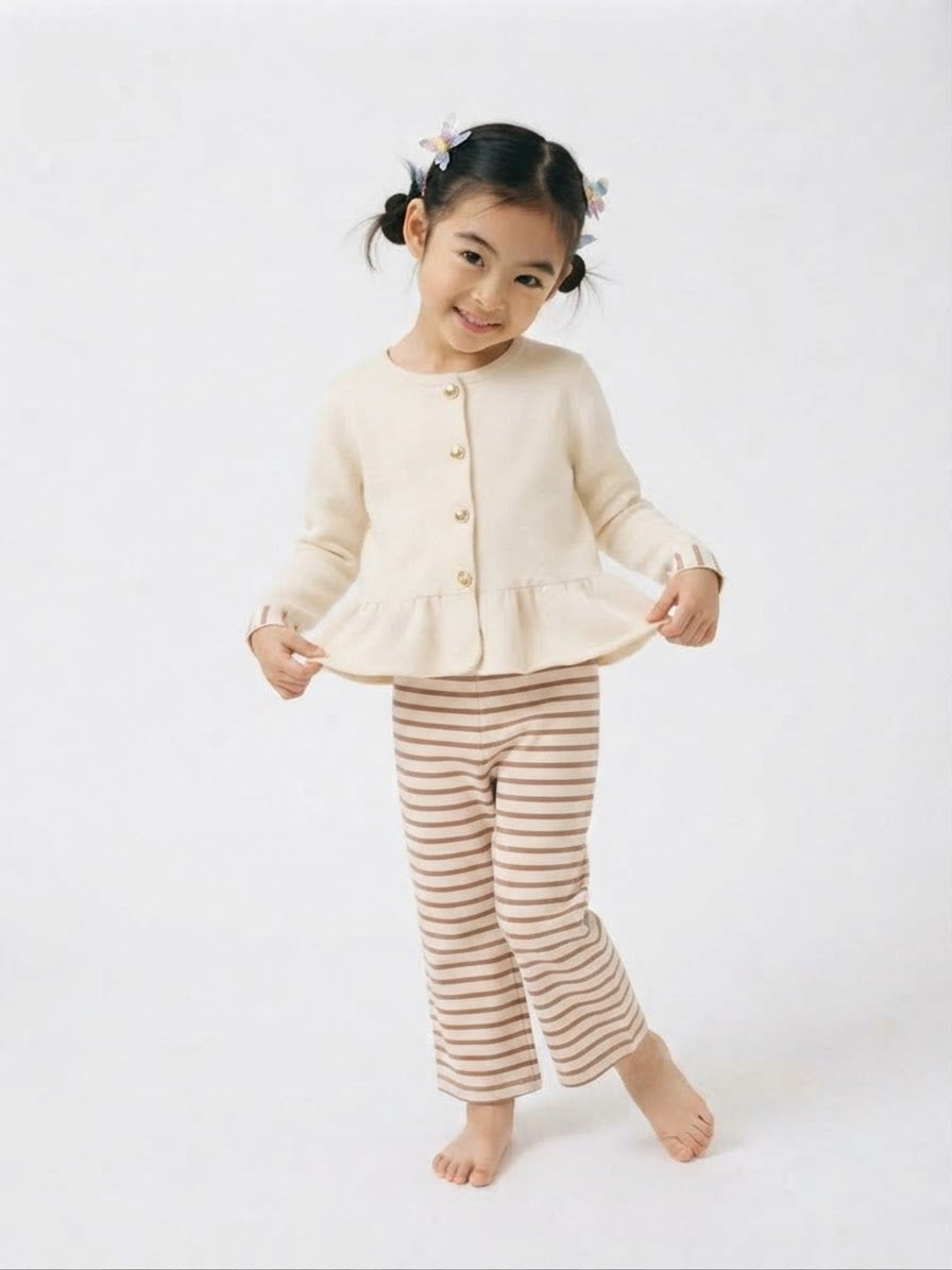Little Milan Stride Set-White