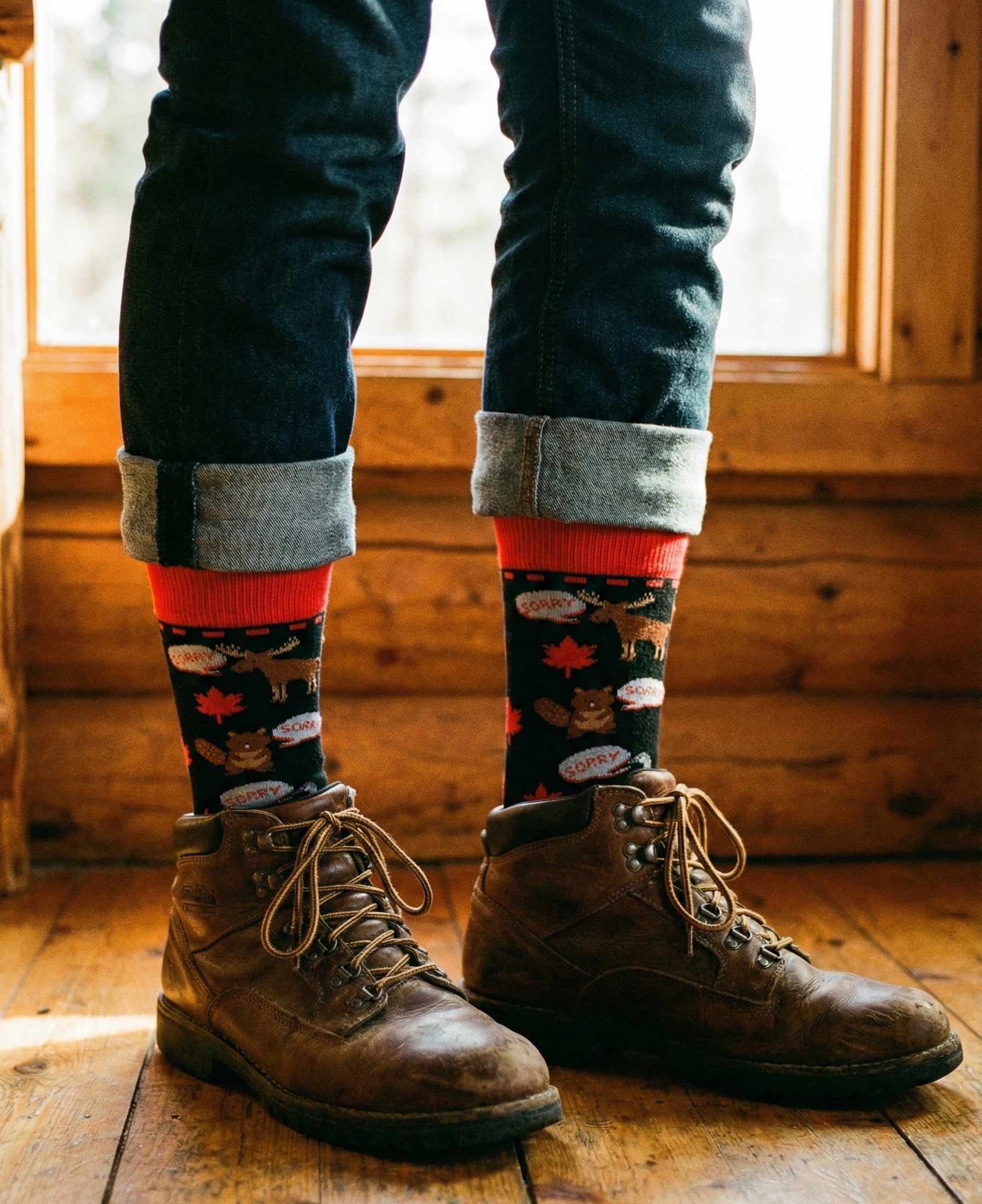 The "So Sorry" Canadian Wildlife Socks