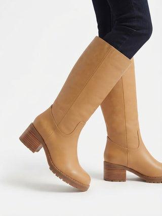 The Contour Knee Boot- Wheat