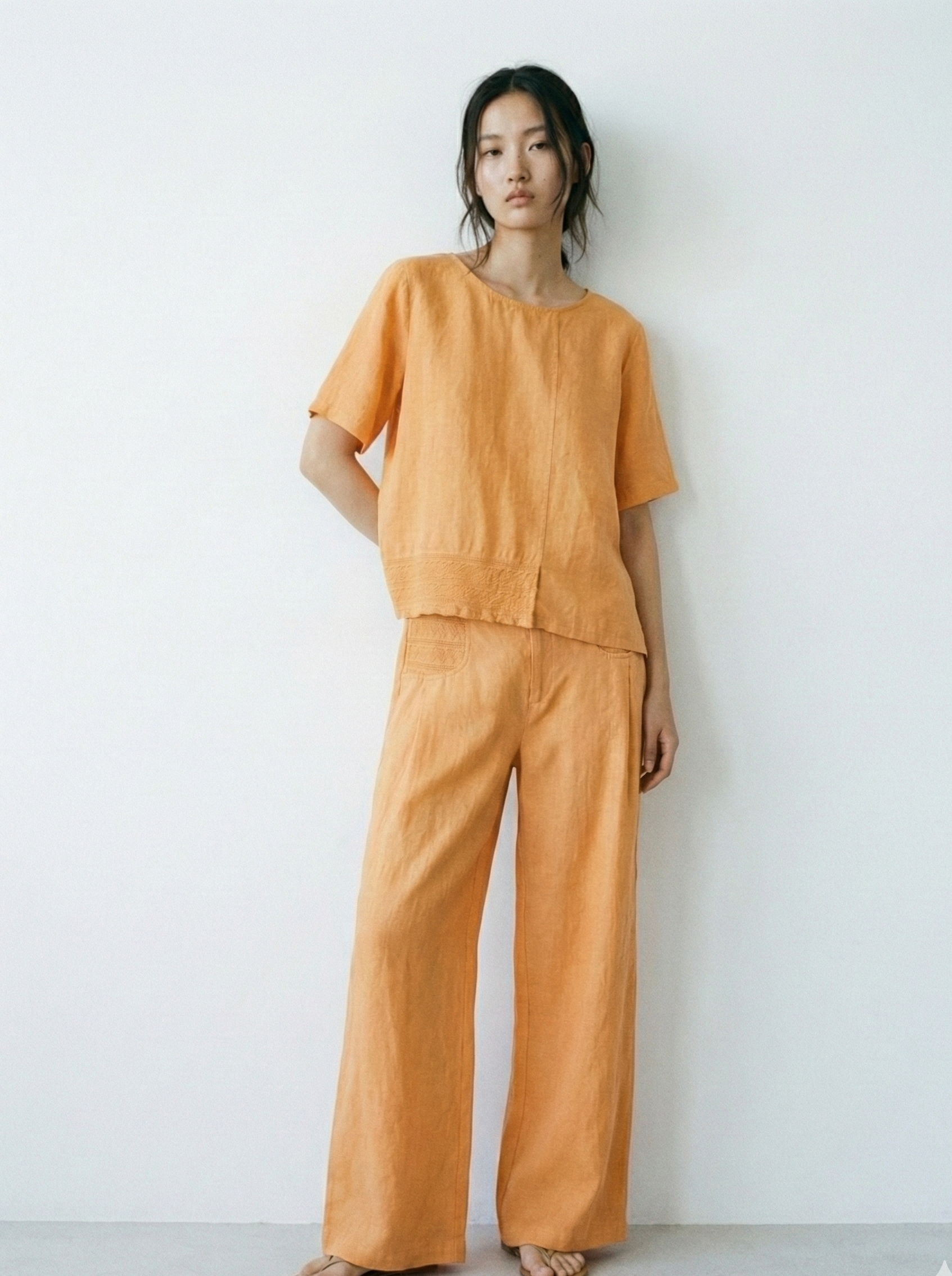 Effortless Linen Wide-Leg Pants