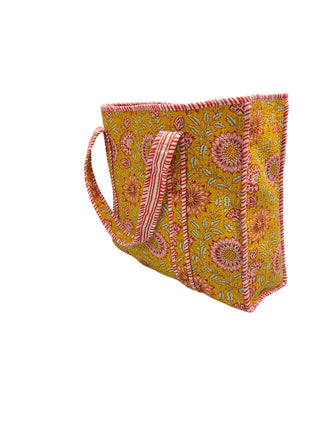 Cotton Quilted Reversible Handmade Tote Bags and Zipper Tote Bags with pocket
