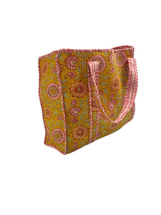 Cotton Quilted Reversible Handmade Tote Bags and Zipper Tote Bags with pocket
