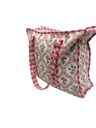 Cotton Quilted Reversible Handmade Tote Bags and Zipper Tote Bags with pocket