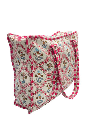 Cotton Quilted Reversible Handmade Tote Bags and Zipper Tote Bags with pocket