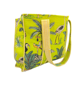 Cotton Quilted Reversible Handmade Tote Bags and Zipper Tote Bags with pocket