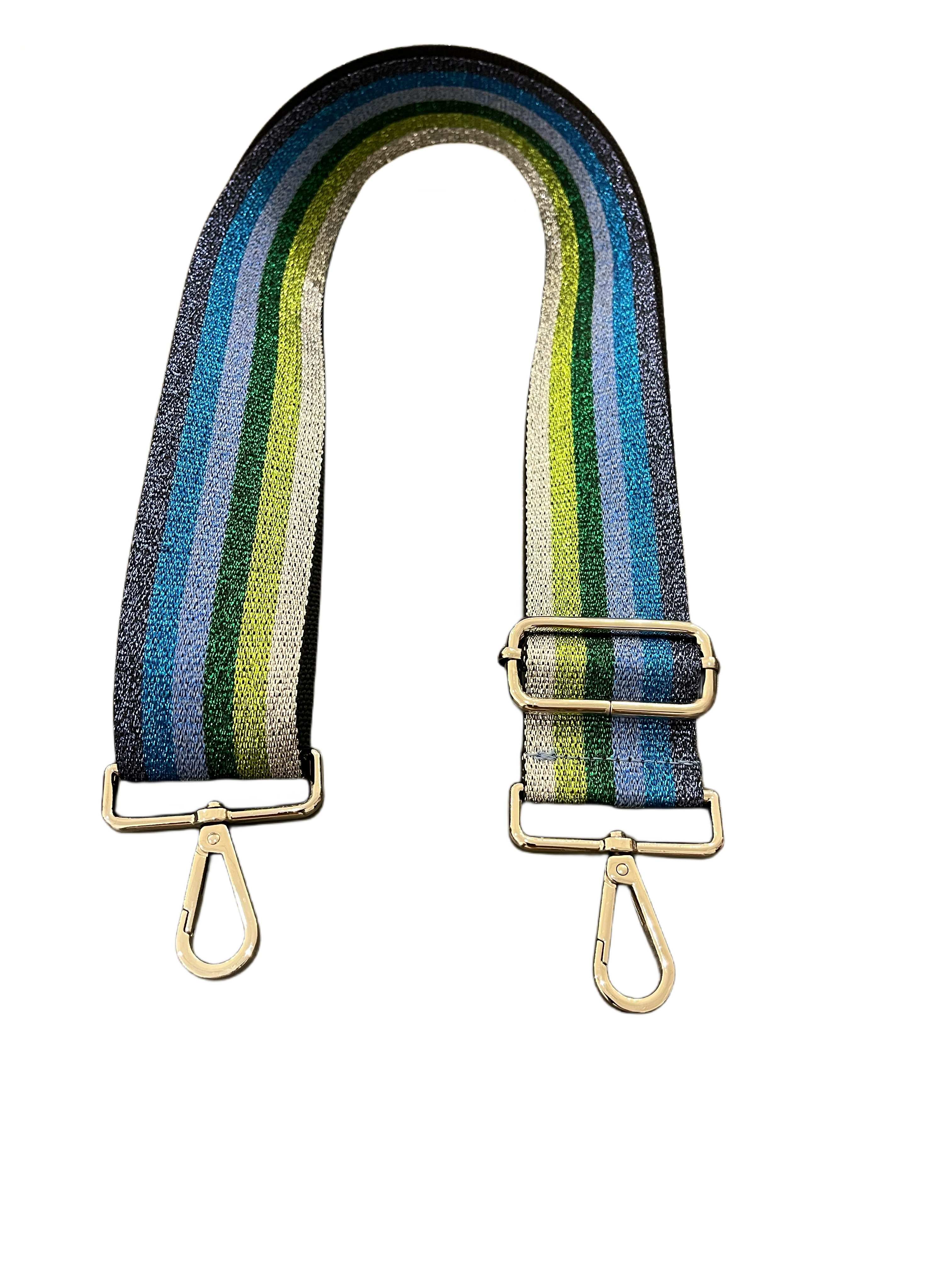 Bodinna striped Glitter Bag Strap-Made in Italy