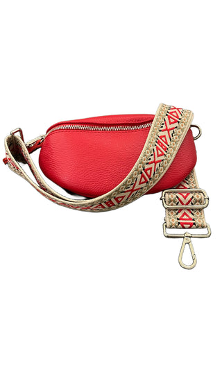 Modinna Crimson bag straps