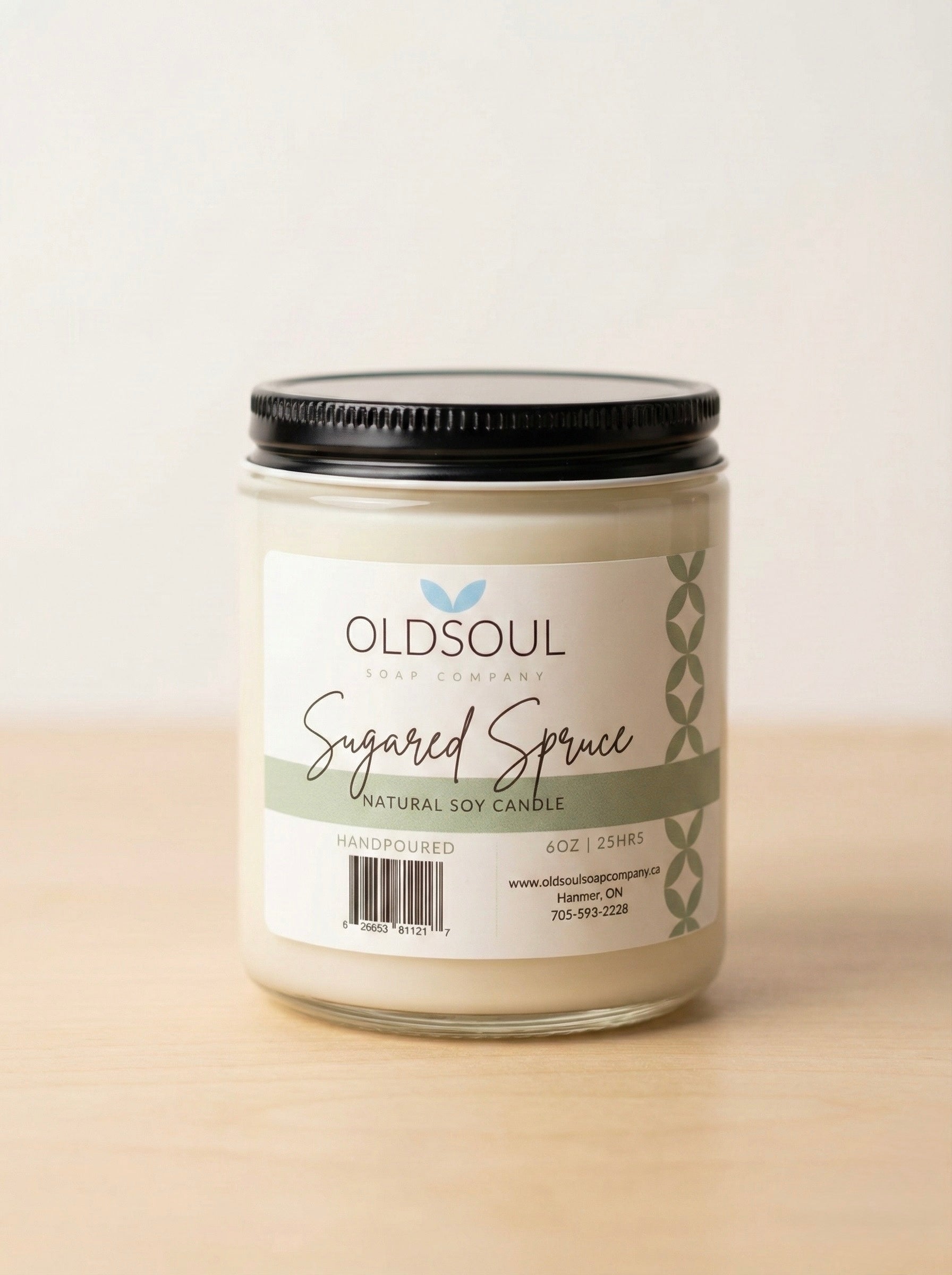 Sugared Spruce Natural Soy Candle- 6 Oz