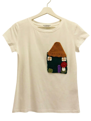Little Home Cotton Embroidered T-Shirt