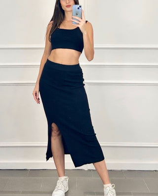 Cara 2 Piece Knit Skirt and Top Set