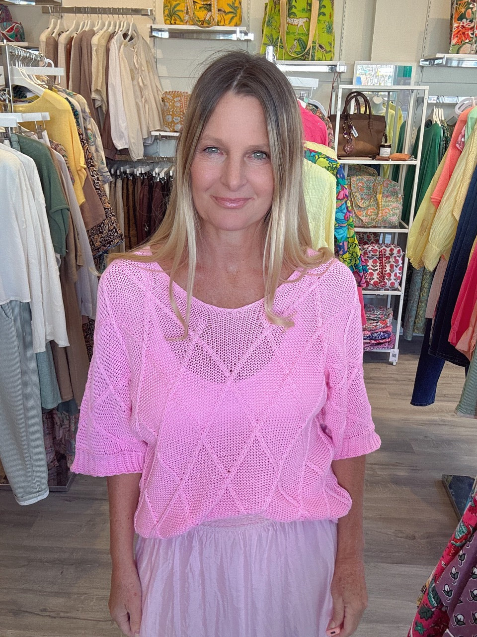 Jessa Cotton Blend Knit Sweater