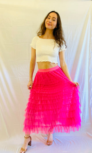 Molly Tulle Skirt Pink