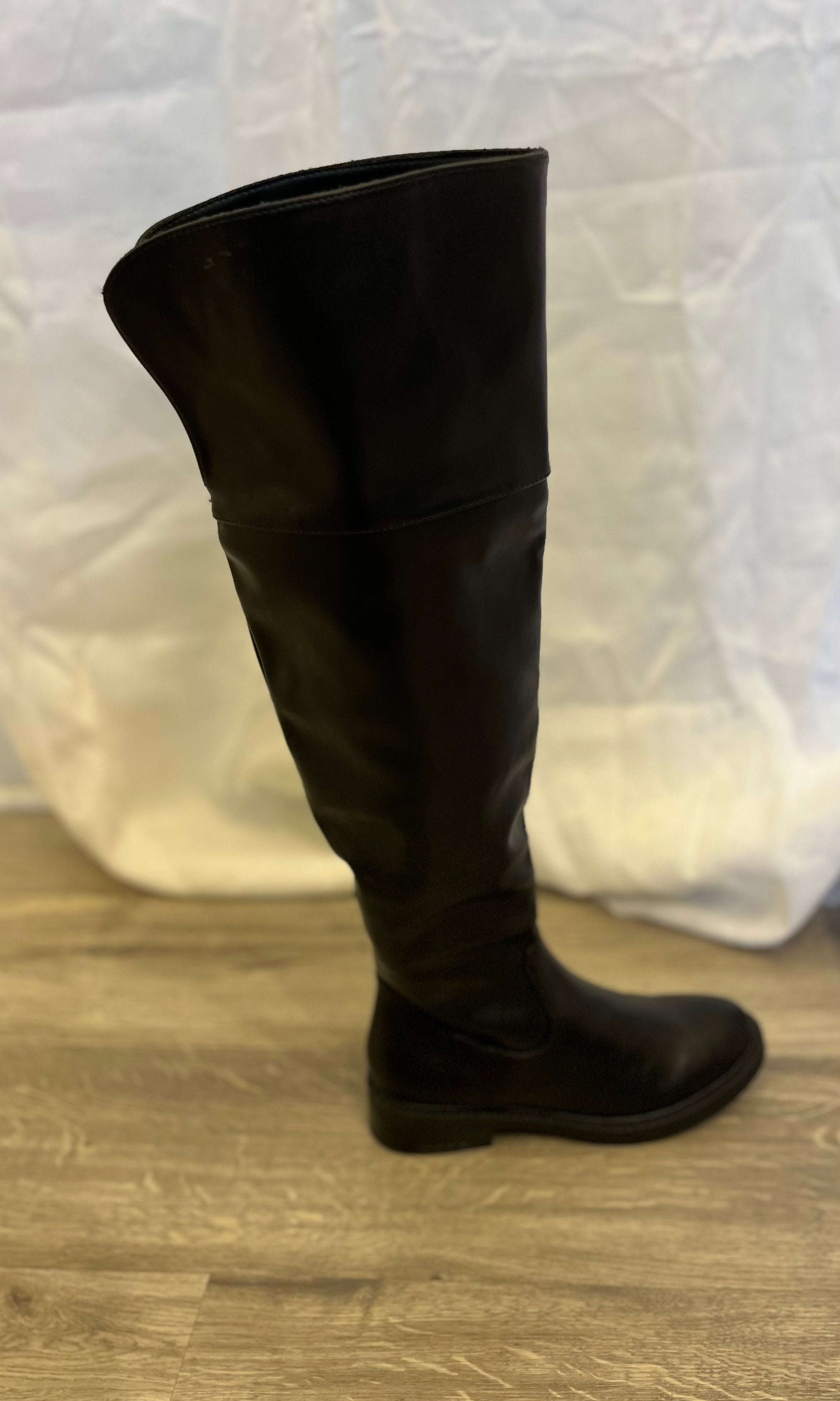 Freda Long black over the Knee Boot