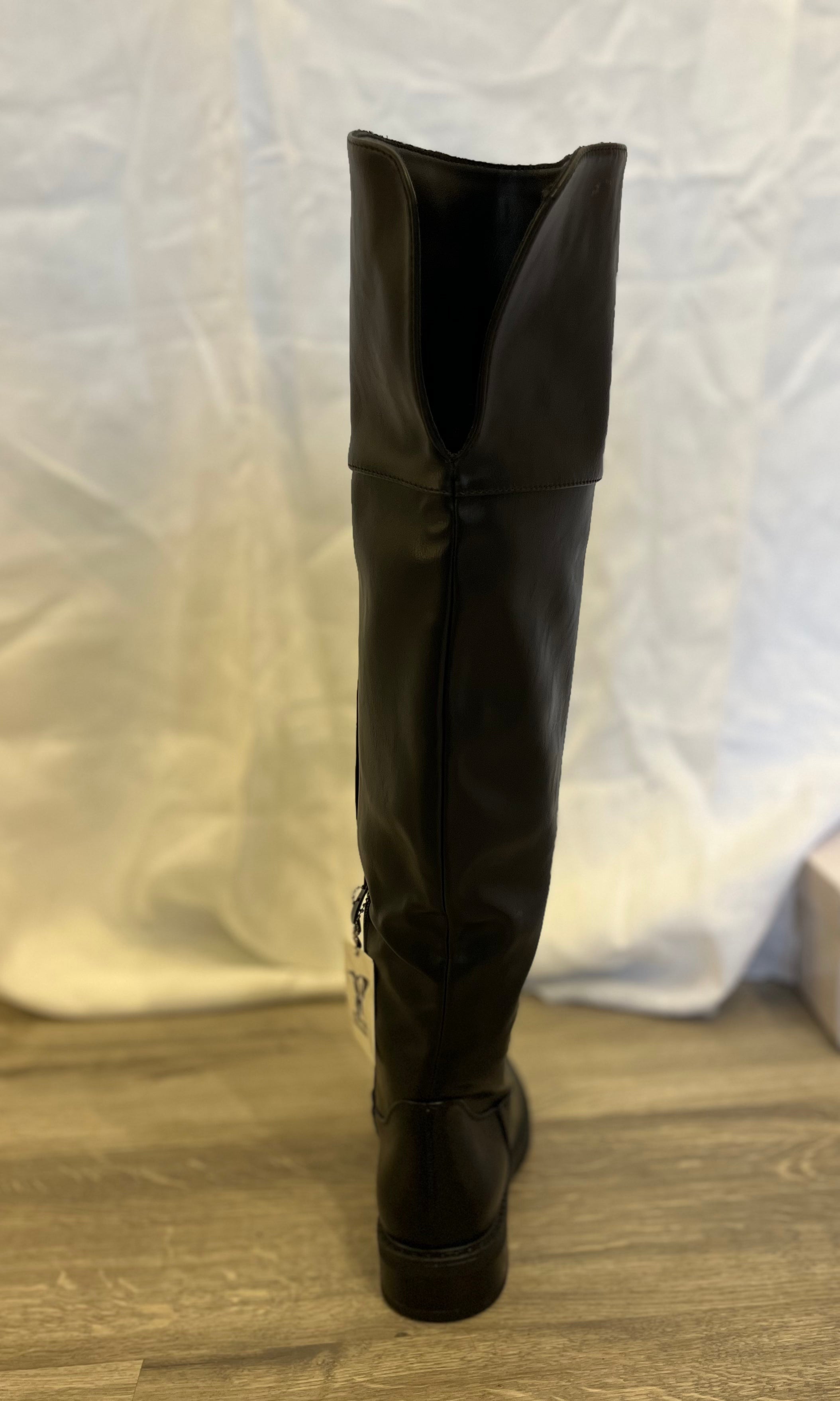 Freda Long black over the Knee Boot