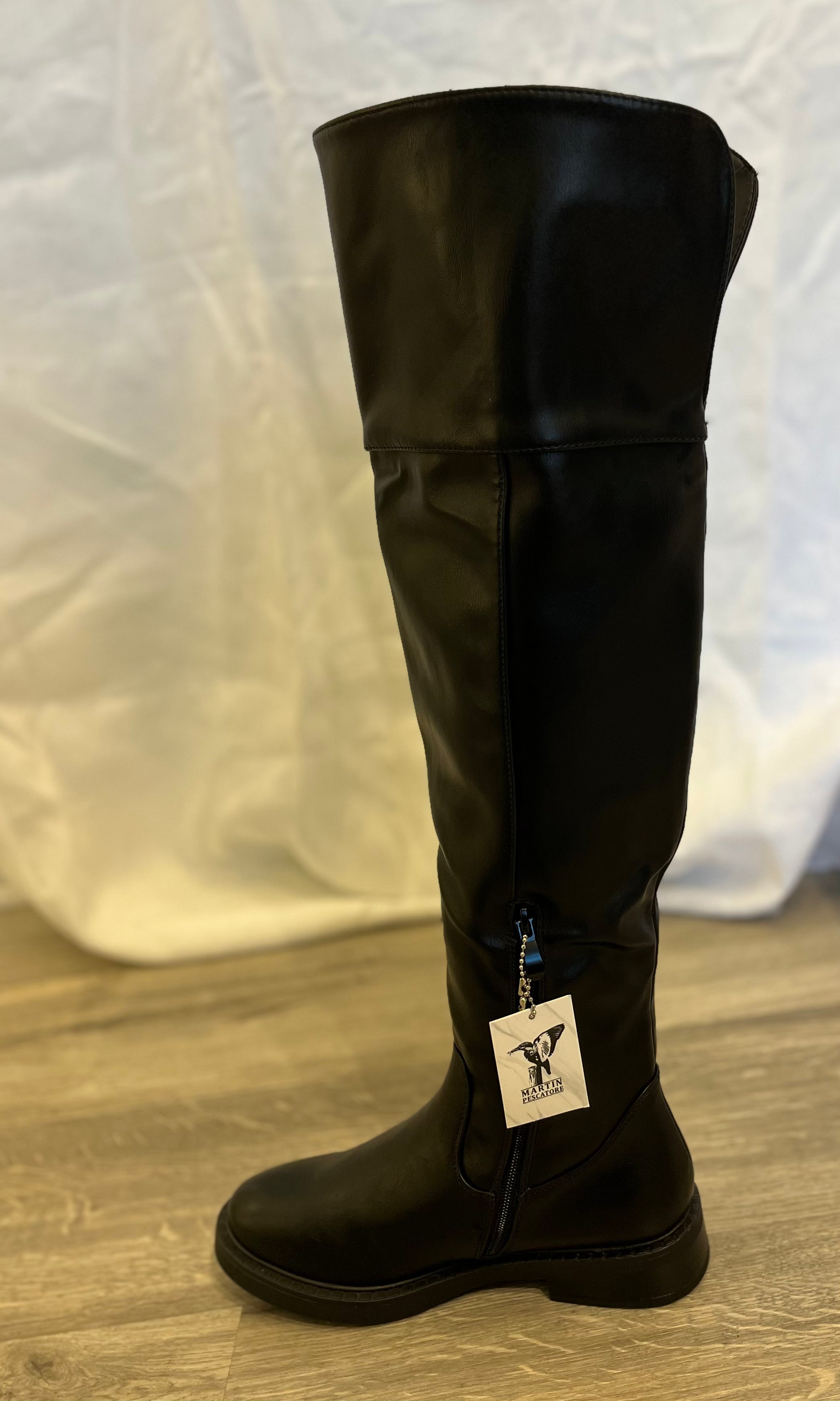 Freda Long black over the Knee Boot