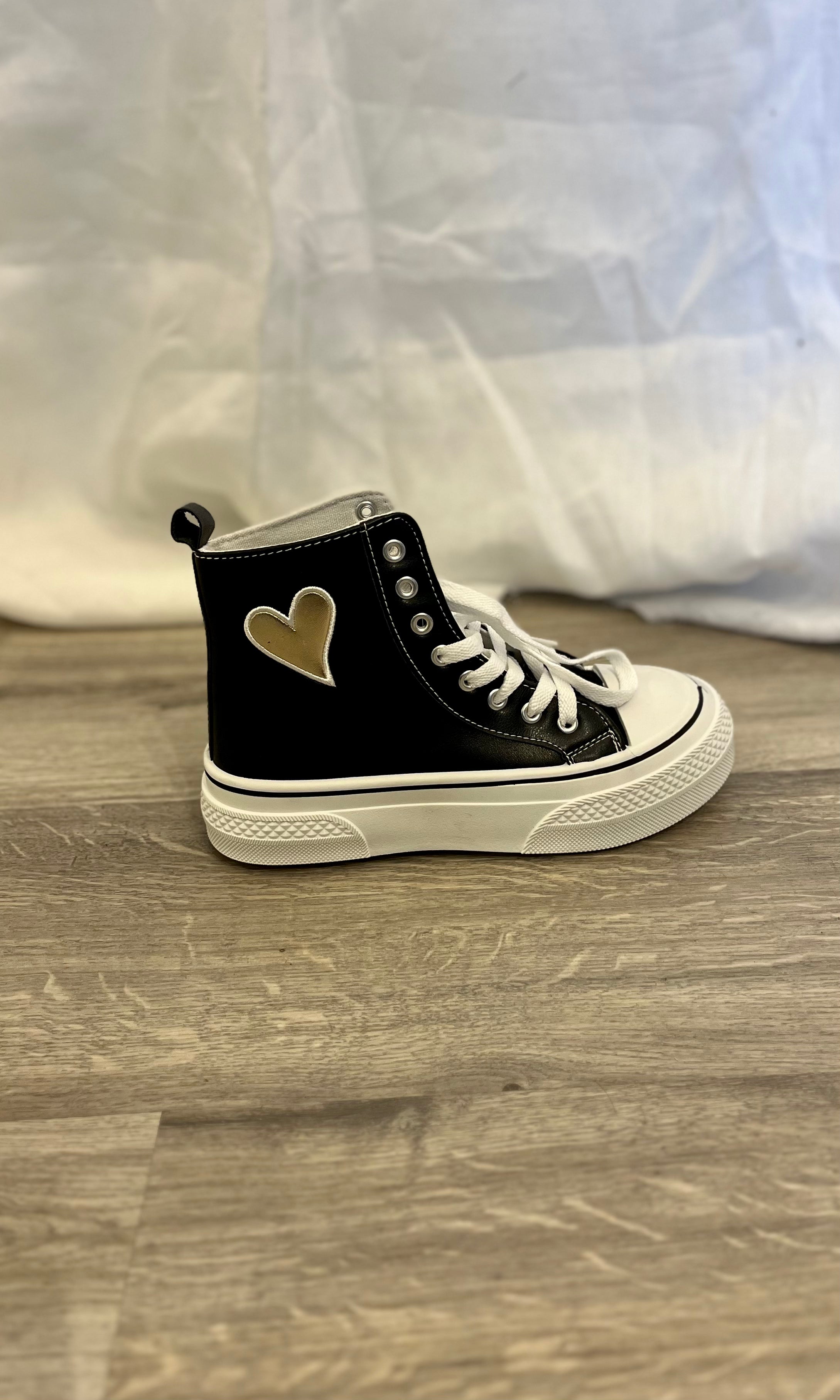 Helen High Top Heart Shoes