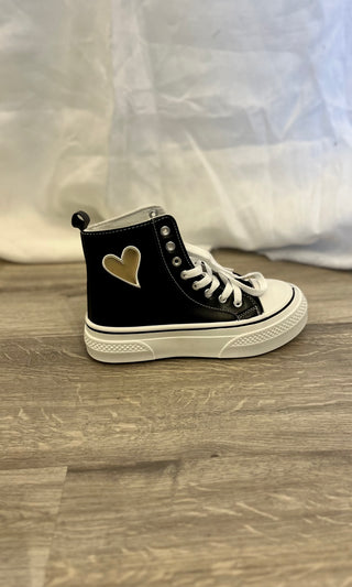 Helen High Top Heart Shoes