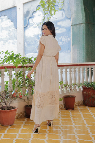 Coco Embroidered Rayon Maxi Dress