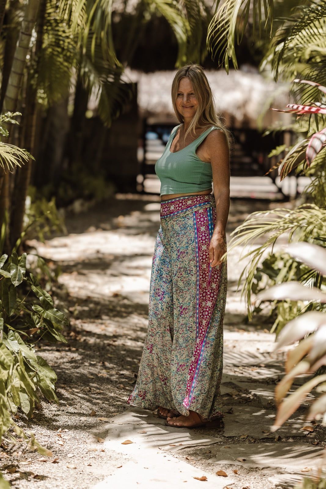 Mykonos Silk Wide Leg Pants