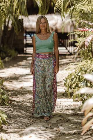 Mykonos Silk Wide Leg Pants