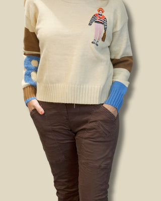 Tina Sweater with Patchwork