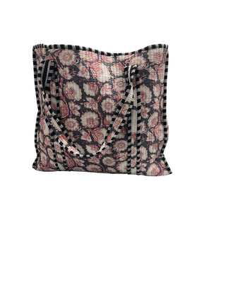 Dusty Rose Floral Reversible Quilted Tote