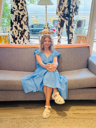 Fiore di Cielo Cotton Dress