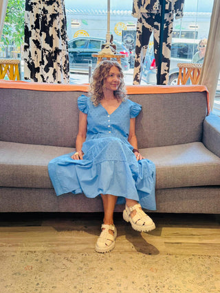 Fiore di Cielo Cotton Dress