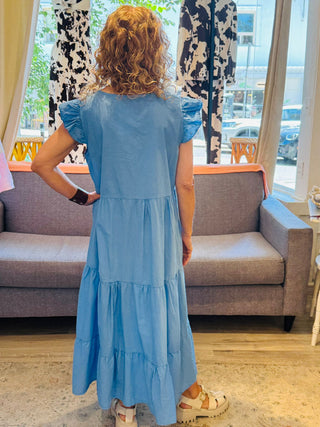 Fiore di Cielo Cotton Dress