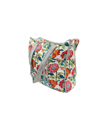 Bloom & Zoom Zippered Tote Bag
