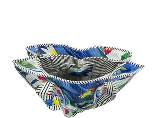 Tropical Breeze Reversible Quilted Tote Bag