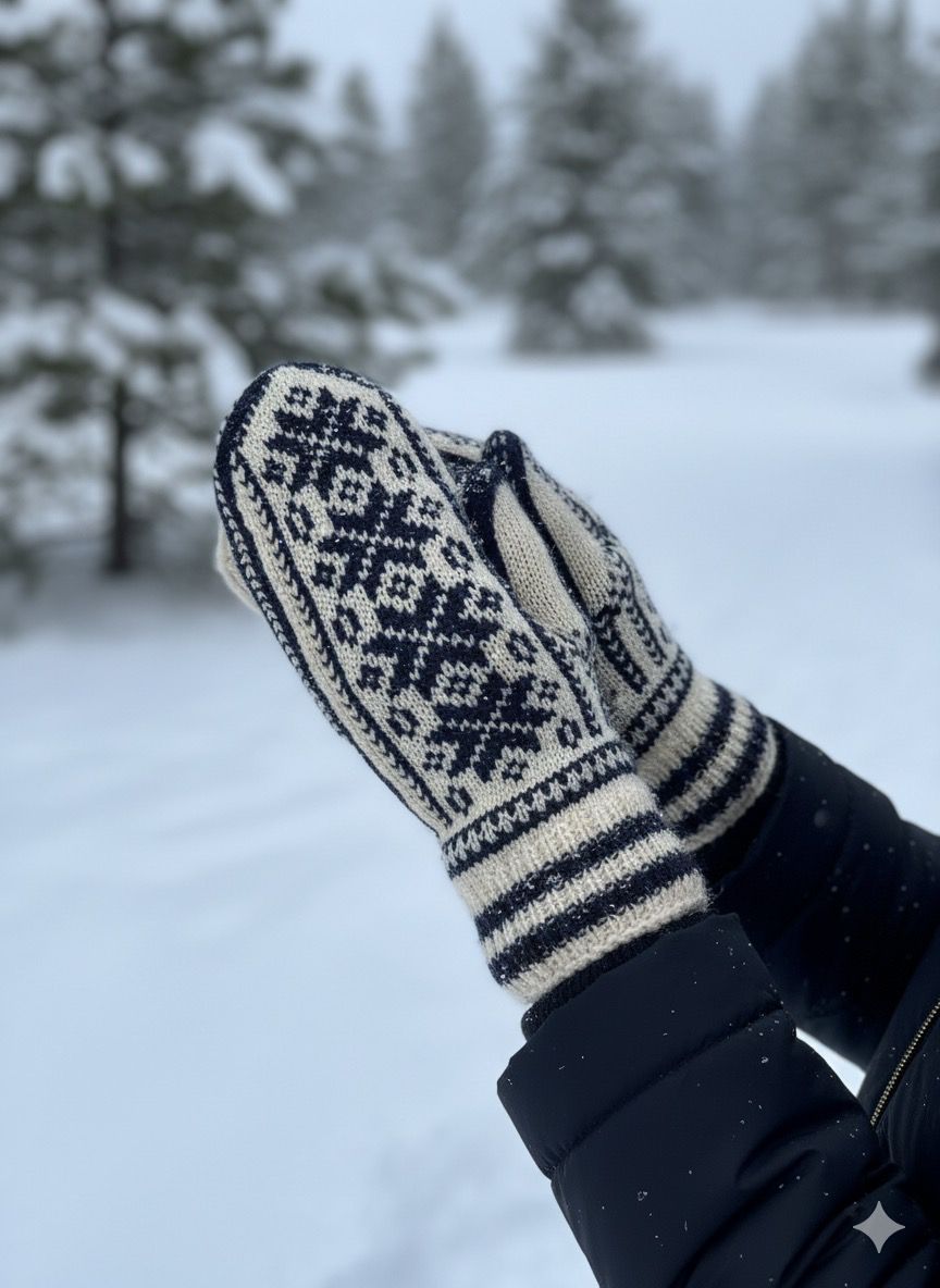 Nordic Serenity Mittens