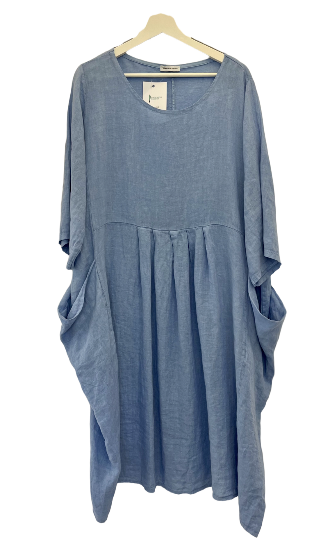 Karra Denim Plus Size Pocket Midi Dress