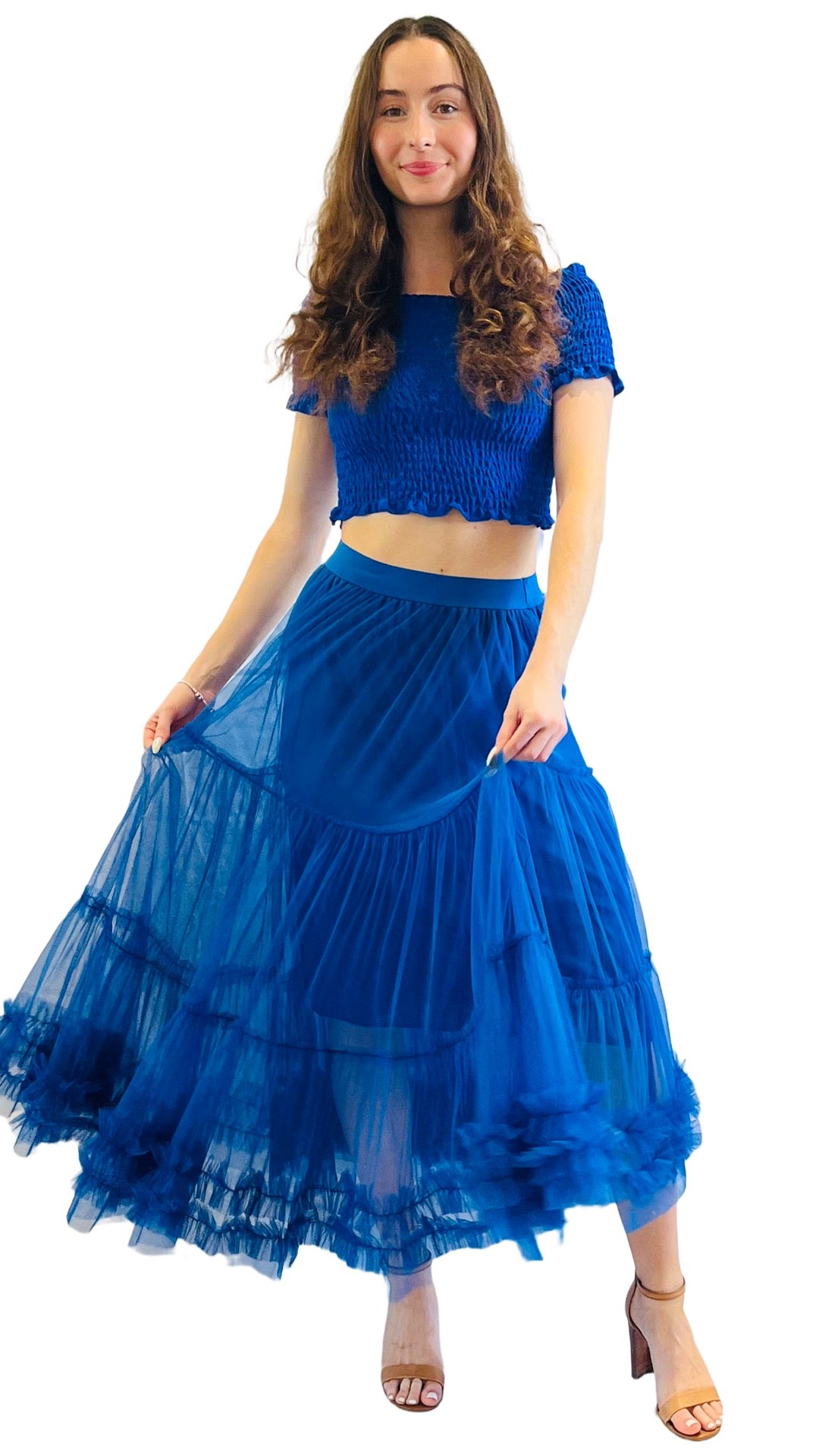 Nikki Tulle Skirt Blue