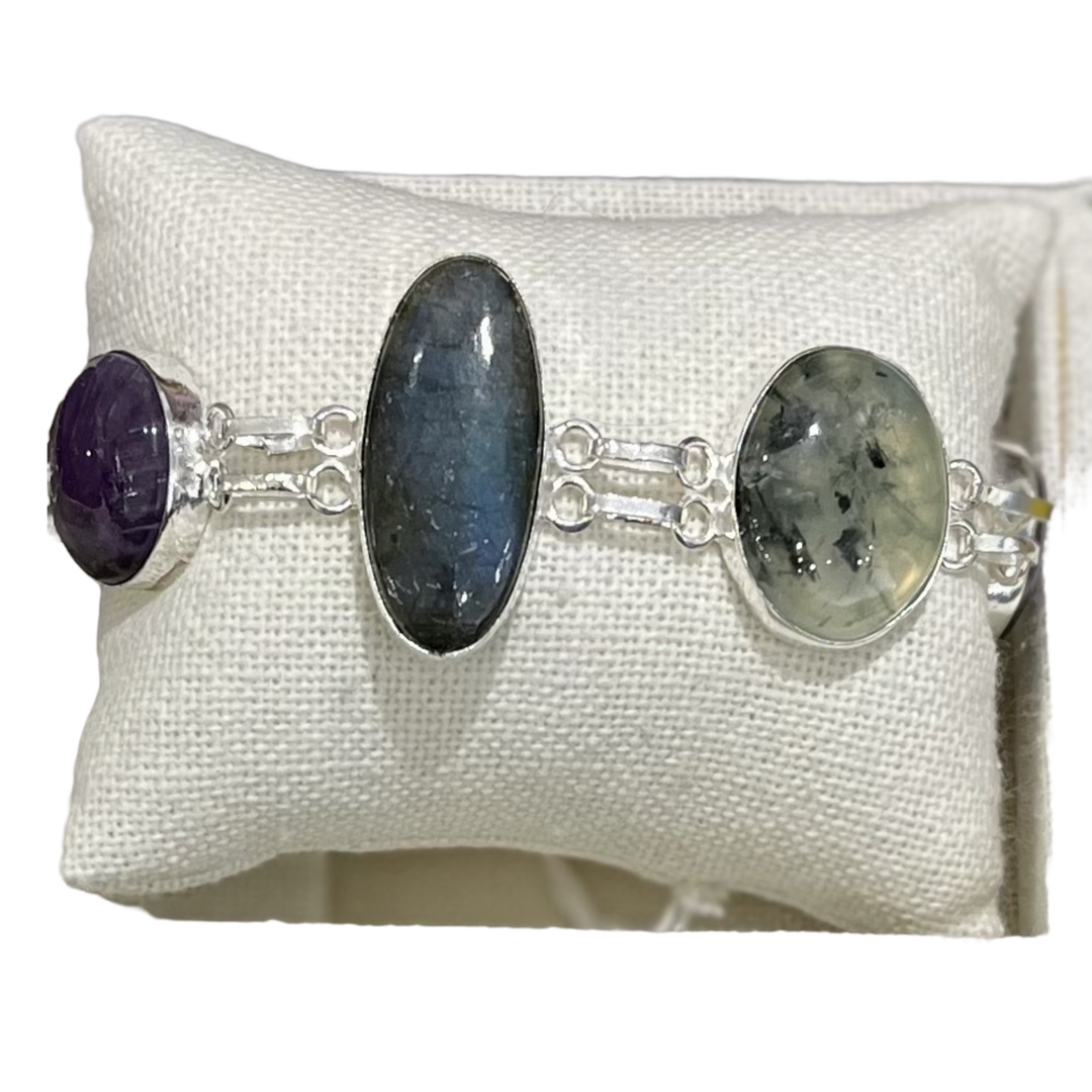 semi prescious stones bracelet- multiple stones with multiple healing qualities
